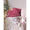 Plaid couverture doudou prénom personnalisé broderie fait main patchwork chambre bébé cadeau naissance anniversaire double