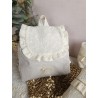 Sac dos maternelle frou frou prénom personnalisé broderie fait main enfant range doudou cadeau cartable crèche bébé petit sac
