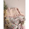 Plaid couverture doudou prénom personnalisé broderie fait main patchwork chambre bébé cadeau naissance anniversaire double