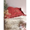Plaid couverture doudou prénom personnalisé broderie fait main patchwork chambre bébé cadeau naissance anniversaire double