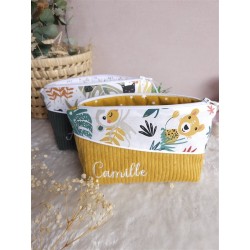 Trousse toilette prénom personnalisé broderie rangement fait main maquillage enfant langer pochette maquillage