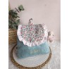 Sac dos maternelle velours prénom personnalisé broderie fait main enfant range doudou cadeau cartable crèche bébé petit sac