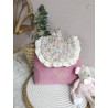 Sac dos maternelle velours prénom personnalisé broderie fait main enfant range doudou cadeau cartable crèche bébé petit sac