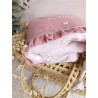 Plaid couverture doudou prénom personnalisé broderie fait main patchwork chambre bébé cadeau naissance anniversaire double