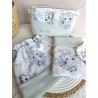 Sac pochon pochette prénom personnalisé broderie fait main enfant  range doudou vetement cadeau naissance