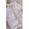 pochette langer nomade prénom personnalisé broderie fait main cadeau naissance tissu change bébé couches accessoires