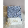 protège carnet santé prénom personnalisé broderie fait main cadeau naissance tissu bébé double gaze