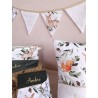 Guirlande fanion tissu fait main décoration chambre bébé