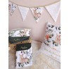 Guirlande fanion tissu fait main décoration chambre bébé