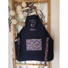 tablier enfant prénom personnalisé broderie tissu cuisine petit chef fait main