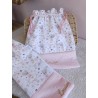 Sac pochon pochette prénom personnalisé broderie fait main enfant  range doudou vetement cadeau naissance