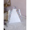 Sac dos maternelle velours prénom personnalisé broderie fait main enfant range doudou cadeau cartable crèche bébé petit sac