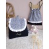 Sac pochon pochette prénom personnalisé broderie fait main enfant  range doudou vetement cadeau naissance
