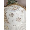 Bavoir bandana personnalisation prénom brodeuse choix tissu fait main éponge bambou double gaze