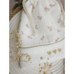 Sac pochon personnalisé - Les petits points de Julie