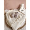 Sac pochon pochette prénom personnalisé broderie fait main enfant  range doudou vetement cadeau naissance