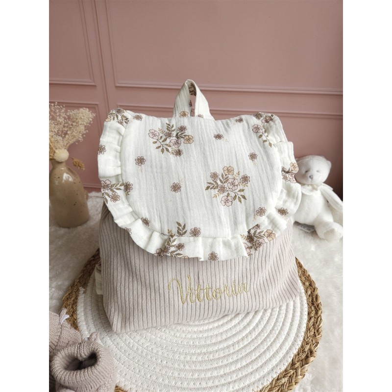 Sac dos maternelle velours prénom personnalisé broderie fait main enfant range doudou cadeau cartable crèche bébé petit sac Sac dos maternelle velours prénom personnalisé broderie fait main enfant range doudou cadeau cartable crèche bébé petit sac