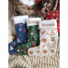 Chaussette botte Noël prénom personnalisé flex fait main décoration traditionnel Chaussette botte Noël prénom personnalisé flex fait main décoration traditionnel