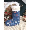 Chaussette botte Noël prénom personnalisé flex fait main décoration traditionnel Chaussette botte Noël prénom personnalisé flex fait main décoration traditionnel