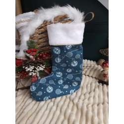 Chaussette botte Noël prénom personnalisé flex fait main décoration traditionnel