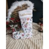 Chaussette botte Noël prénom personnalisé flex fait main décoration traditionnel Chaussette botte Noël prénom personnalisé flex fait main décoration traditionnel