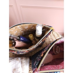 Trousse toilette prénom personnalisé broderie rangement fait main maquillage enfant langer pochette maquillage