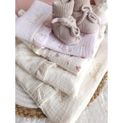 Protège carnet de santé personnalisé - Les petits points de Julie