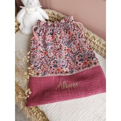 Sac pochon personnalisé - Les petits points de Julie