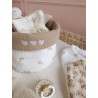 Panière et 8 lingettes personnalisées - Les petits points de Julie