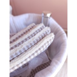 Lingettes lavables personnalisées - Les petits points de Julie