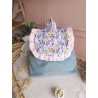 Sac dos maternelle velours prénom personnalisé broderie fait main enfant range doudou cadeau cartable crèche bébé petit sac