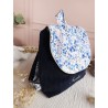 Sac dos maternelle velours prénom personnalisé broderie fait main enfant range doudou cadeau cartable crèche bébé petit sac