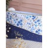 Trousse toilette prénom personnalisé broderie rangement fait main maquillage enfant langer pochette maquillage