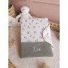 protège carnet santé prénom personnalisé broderie fait main cadeau naissance tissu bébé double gaze