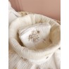 Lingette panier coton démaquillant lavable zéro déchet bébé salle de bain maquillage fait main