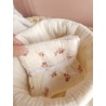 Lingette panier coton démaquillant lavable zéro déchet bébé salle de bain maquillage fait main