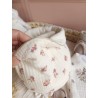 Lingette panier coton démaquillant lavable zéro déchet bébé salle de bain maquillage fait main