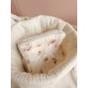Lingette panier coton démaquillant lavable zéro déchet bébé salle de bain maquillage fait main