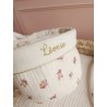 Lingette panier coton démaquillant lavable zéro déchet bébé salle de bain maquillage fait main
