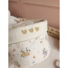 Lingette panier coton démaquillant lavable zéro déchet bébé salle de bain maquillage fait main