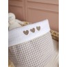 Lingette panier coton démaquillant lavable zéro déchet bébé salle de bain maquillage fait main