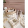 Lingette panier coton démaquillant lavable zéro déchet bébé salle de bain maquillage fait main