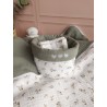 Lingette panier coton démaquillant lavable zéro déchet bébé salle de bain maquillage fait main