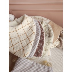 Bavoir bandana personnalisation prénom brodeuse choix tissu fait main éponge bambou double gaze