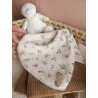 Bavoir bandana personnalisation prénom brodeuse choix tissu fait main éponge bambou double gaze