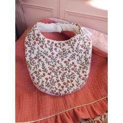 Bavoir bandana personnalisation prénom brodeuse choix tissu fait main éponge bambou double gaze