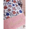 protège carnet santé prénom personnalisé broderie fait main cadeau naissance tissu bébé double gaze