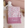 protège carnet santé prénom personnalisé broderie fait main cadeau naissance tissu bébé double gaze