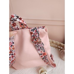 Sac dos maternelle frou frou prénom personnalisé broderie fait main enfant range doudou cadeau cartable crèche bébé petit sac