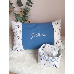 Lingette panier coton démaquillant lavable zéro déchet bébé salle de bain maquillage fait main